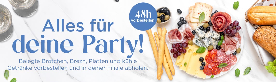 Willkommen zum Unimarkt Partyservice